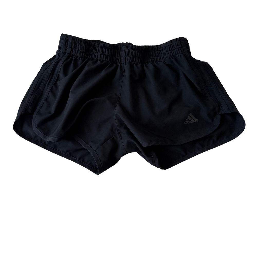 Adidas Running Primegreen Shorts Womens Medium Black 3 Stripe Athletic Workout